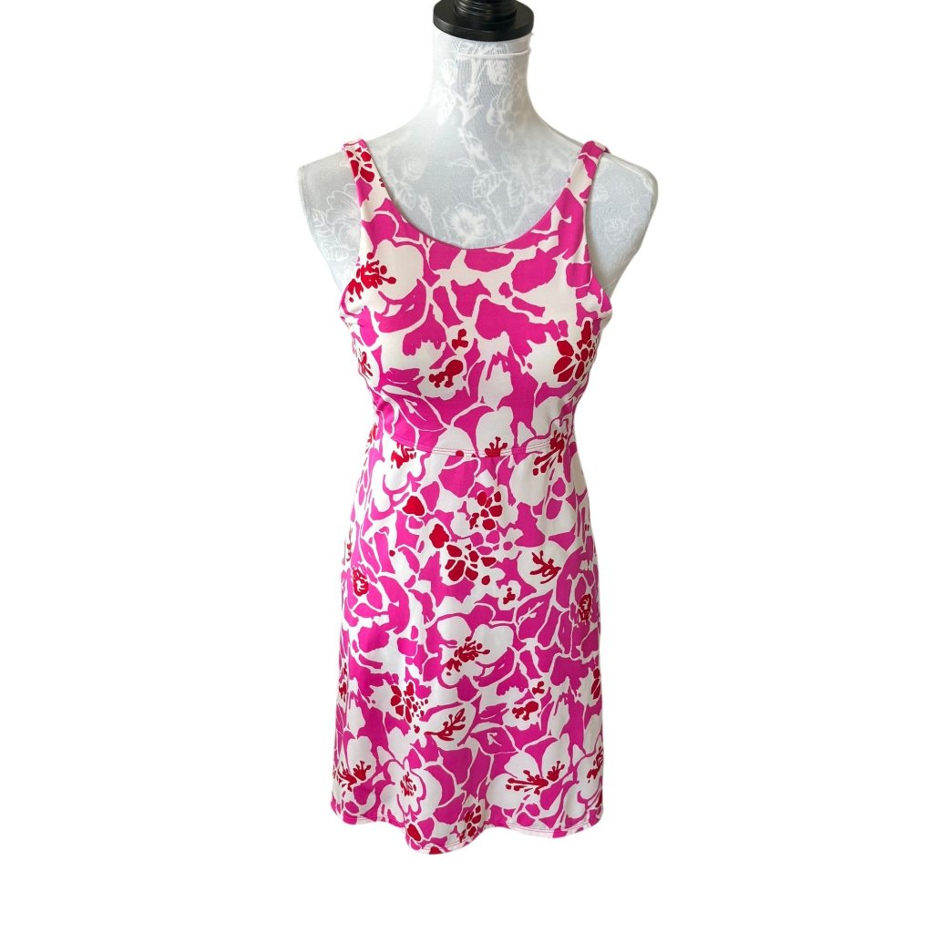 Carve Designs Swim Dress Womens Floral Pink Tank Style Small